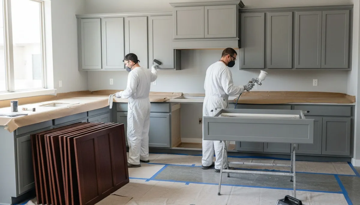 Cabinet painting service in San Diego, CA for durable coastal kitchen finishes