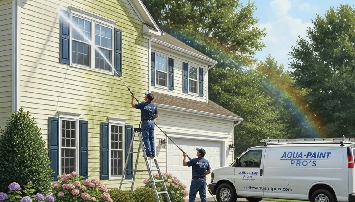 Vinyl siding pressure cleaning in San Diego, CA to remove grime, mold, and salt buildup